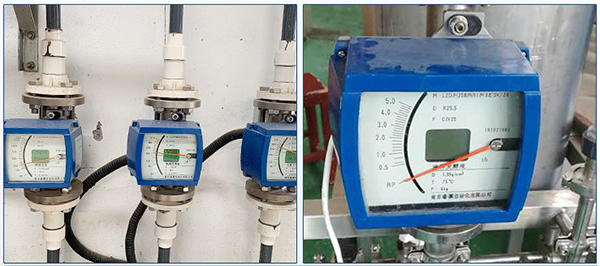 數(shù)顯金屬管浮子流量計(jì)現(xiàn)場安裝使用圖